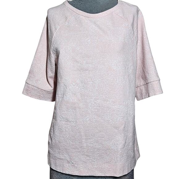 Loft Pink Short Sleeve Blouse Size Medium - Picture 1 of 4